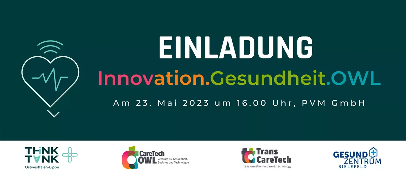 Einladung zur Veranstaltung Innovation.Gesundheit.OWL am 23. Mai 2023