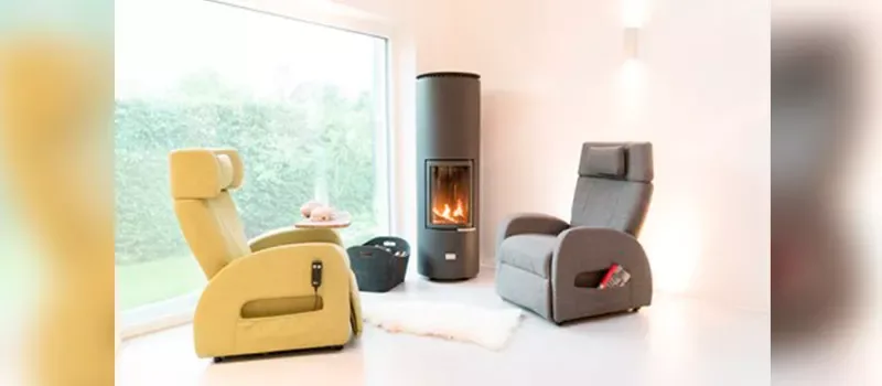 Aufstehsessel von Saljol in einem Wohnzimmer